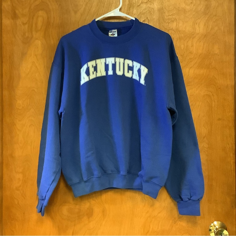 Vintage Jerzees University of Kentucky Wildcats Crewneck Sweatshirt Blue Size M